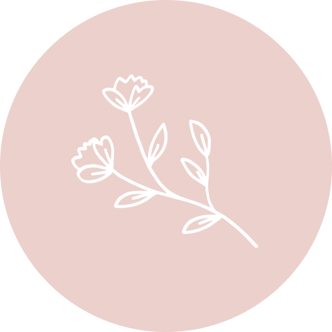 Sluitsticker geboortekaartje meisje bloem lichtroze