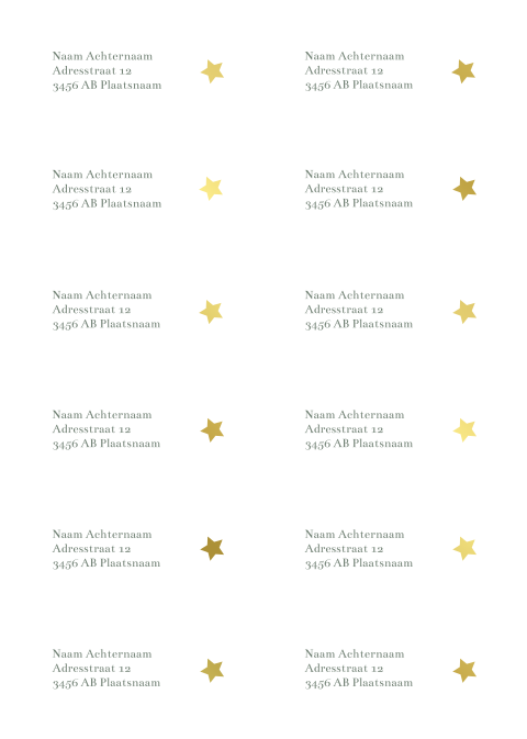 Adresstickers geboortekaartje Jesse velvet