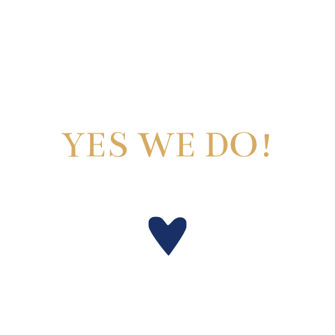 Sluitsticker trouwkaart wit Benjamin & Liselot yes we do hartje