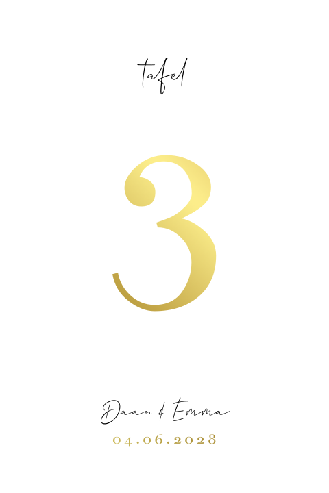 Tafelnummer kaart bruiloft boogvorm romantic beige