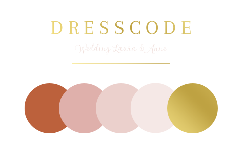 Dresscode kaartje bruiloft Timeless Elegance