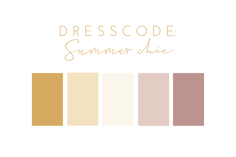 Dresscode kleuren roze goud romantisch