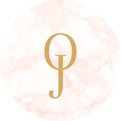 Sluitsticker trouwkaart Olivia & Jasper marmer klassiek roze