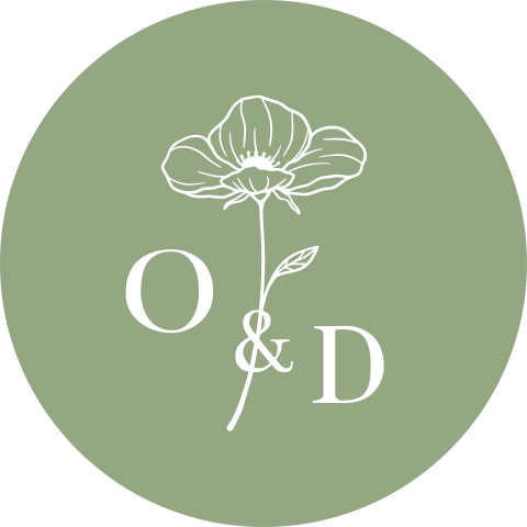 Sluitsticker trouwkaart Garden Flowers