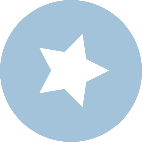 Sluitsticker geboortekaartje Bram blauw ster