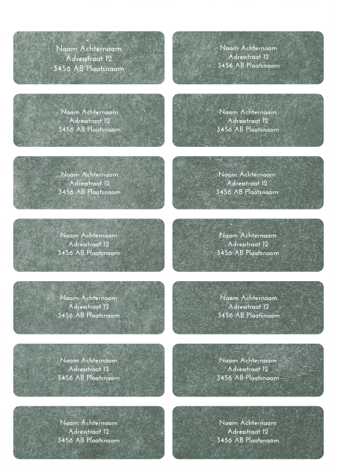 Adresstickers geboortekaartje Thijmen