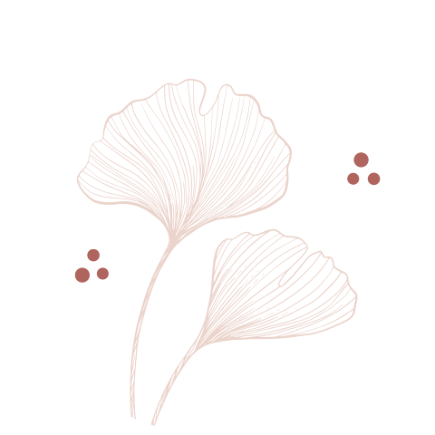 Sluitsticker geboortekaartje meisje ginkgo blad roze