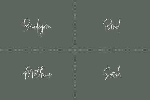 Naamkaartjes groen sierlijk klassiek