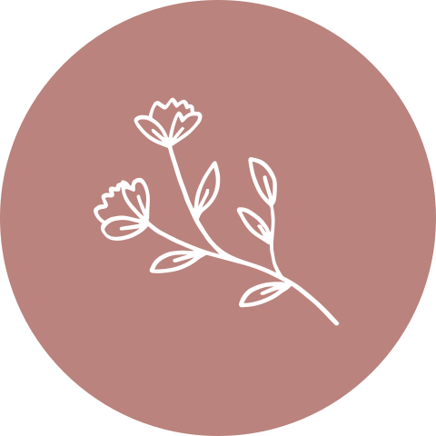 Sluitsticker geboortekaartje Livia roze witte bloem