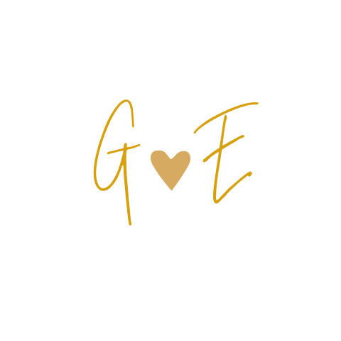 Sluitsticker trouwkaart Gerrit & Edith chique wit goud trouwlogo