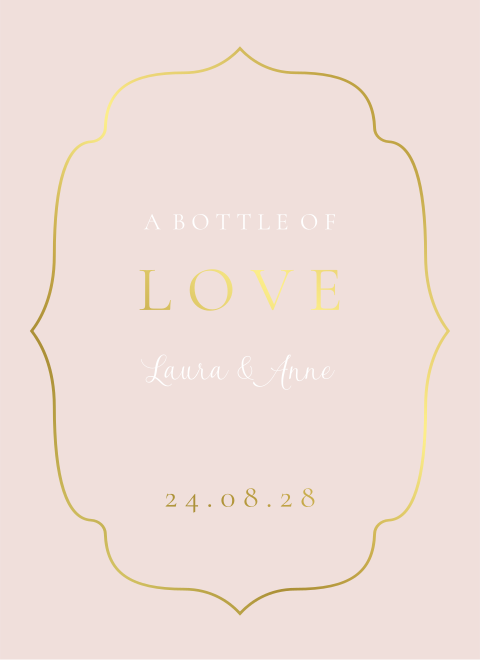 Wijnetiket staand 8x11 Timeless Elegance