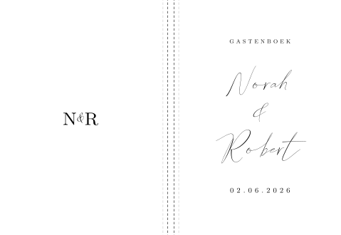 Gastenboek bruiloft staand Love & Lace