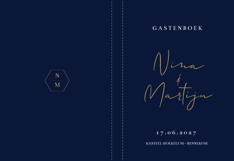 Gastenboek bruiloft Something Blue