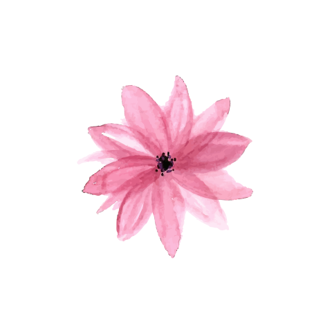 Sluitsticker geboortekaartje meisje bloem roze