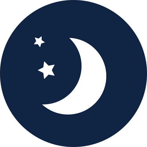 Sluitsticker geboortekaartje jongen blauw maan sterren