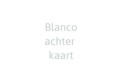 Blanco enkel achterkaart liggend voor de trouwkaart