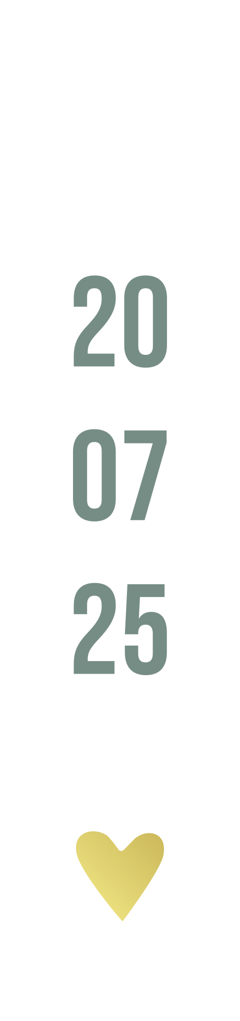 Label langwerpig met goudfolie voor bij trouwkaart - 16 stuks