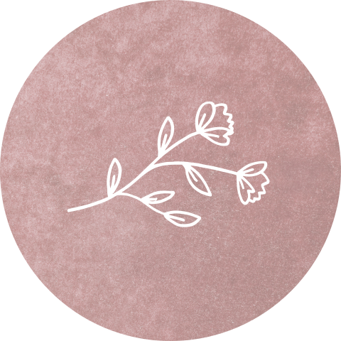 Sluitsticker geboortekaartje Lise velvet bloem