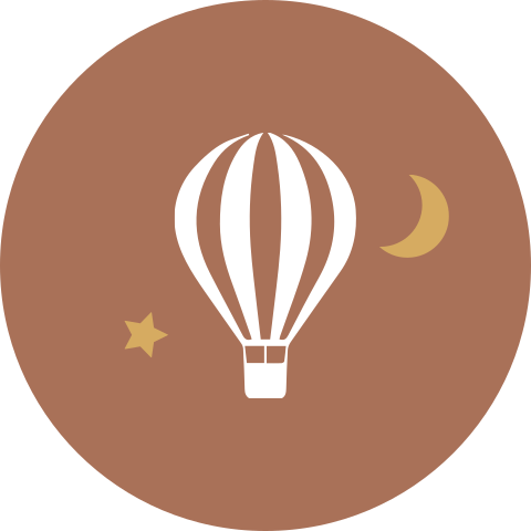 Sluitsticker geboortekaartje Hidde luchtballon