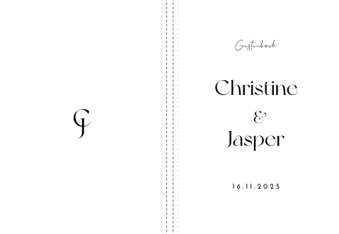 Gastenboek bruiloft staand True Elegance