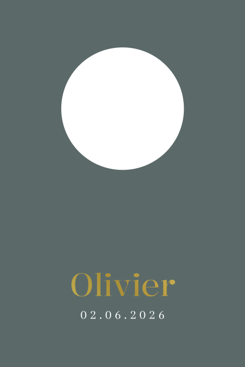 Geboortekaartje jongen oceaan zeedieren schildpad groen