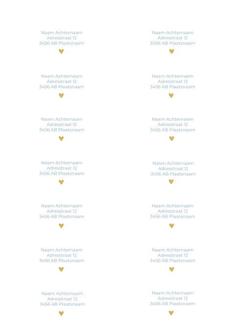 Adresstickers geboortekaartje rond Noah