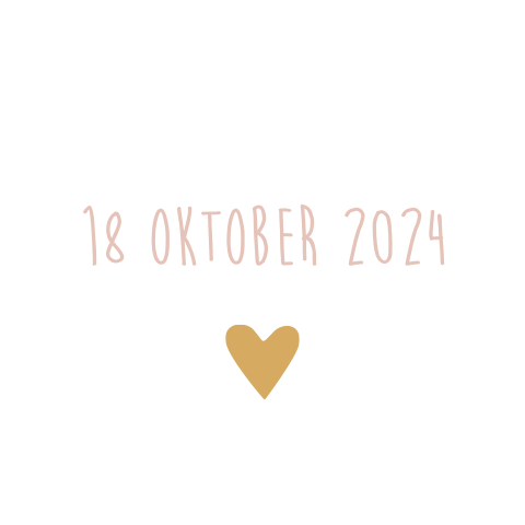 Sluitsticker trouwkaart Gerrit & Edith chique wit trouwdatum