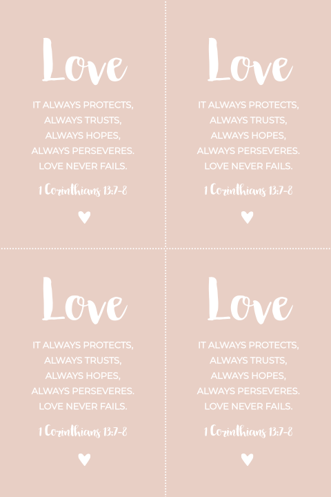 DIY labels met trouwtekst 4 stuks