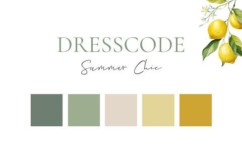 Dresscode kaartje kleuren citroen