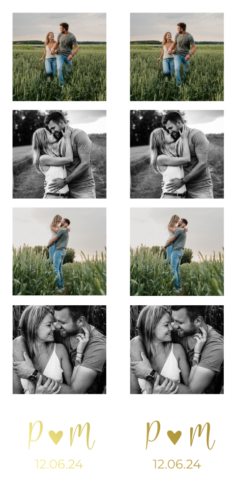 DIY fotostrip 2 stuks trouwen - Persoonlijke fotostrips
