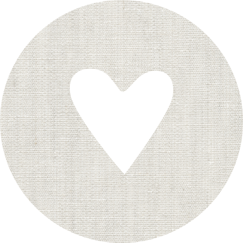 Sluitsticker geboortekaartje linnenlook hartje