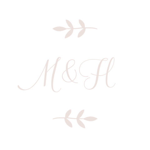 Sluitsticker trouwkaart Martin & Hester wit botanisch roze