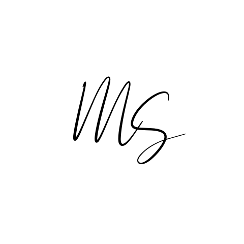 Sluitsticker trouwkaart Martin & Sanne wit sierlijk initialen zwart