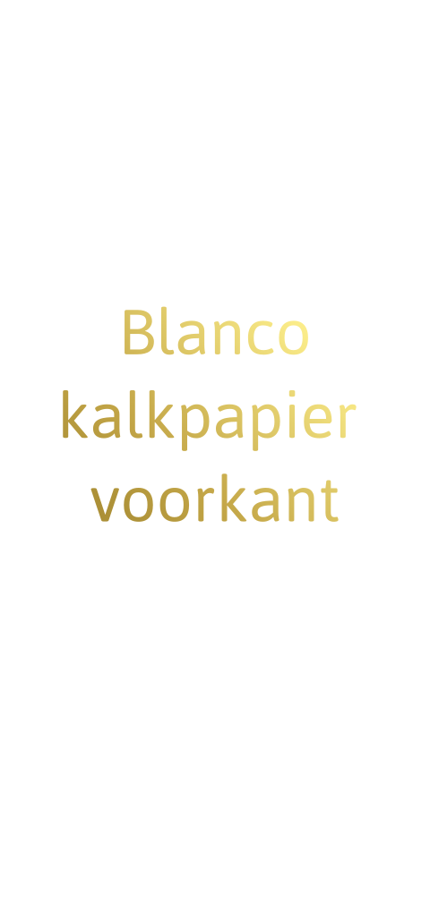 Langwerpige blanco kaart van kalkpapier bij geboortekaartje