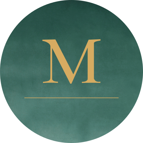 Sluitsticker geboortekaartje Maurits groen velvet look letter