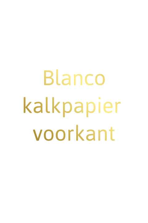 Blanco staande geboortekaart kalkpapier voor eigen ontwerp