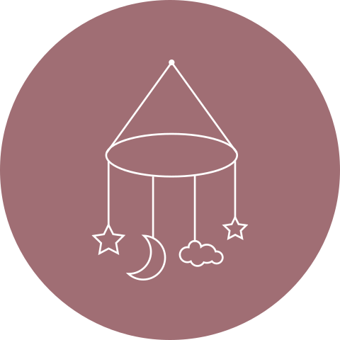 Sluitsticker geboortekaartje meisje mobiel