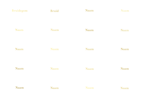Naamkaartjes bruiloft ovaal goudfolie - 20 stuks 8,5x5x5 cm