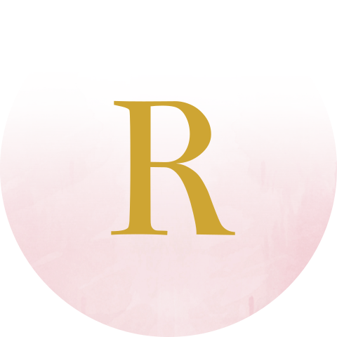 Sluitsticker geboortekaartje meisje letter roze watercolor