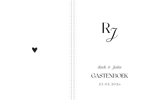 Gastenboek bruiloft staand Endless Chic