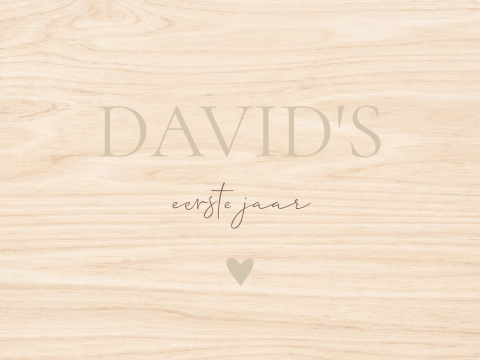 Memory box baby geboortekaartje David