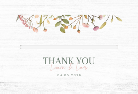 Enveloppenkist bruiloft wit Pastel Flowers