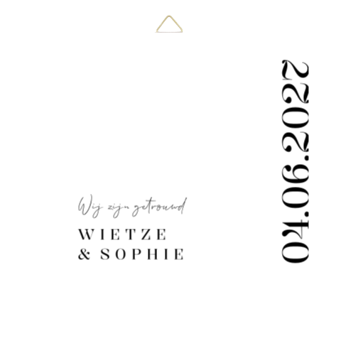 Tegeltje trouwhuisstijl Black & White