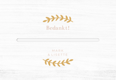 Enveloppenkist bruiloft wit Golden Love