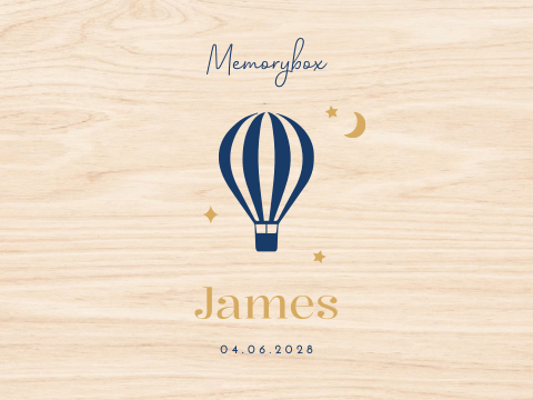 Memory box baby geboortekaartje James