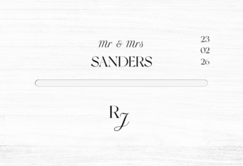 Enveloppenkist bruiloft wit Endless Chic