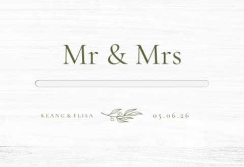 Enveloppenkist bruiloft wit Olive Whisper