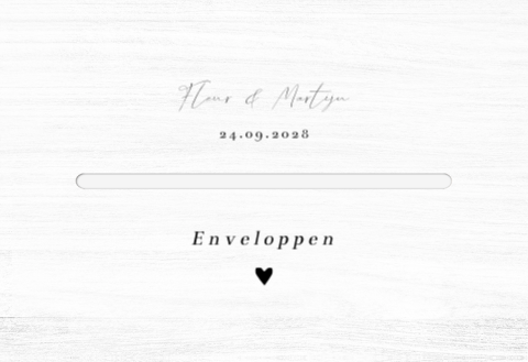 Enveloppenkist bruiloft wit Eternal Elegance