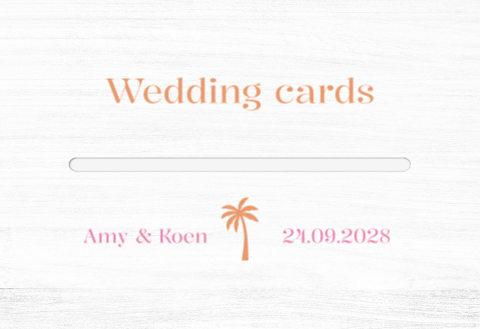 Enveloppenkist bruiloft wit Wavy Colors