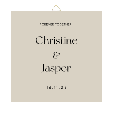 Tegeltje trouwhuisstijl True Elegance